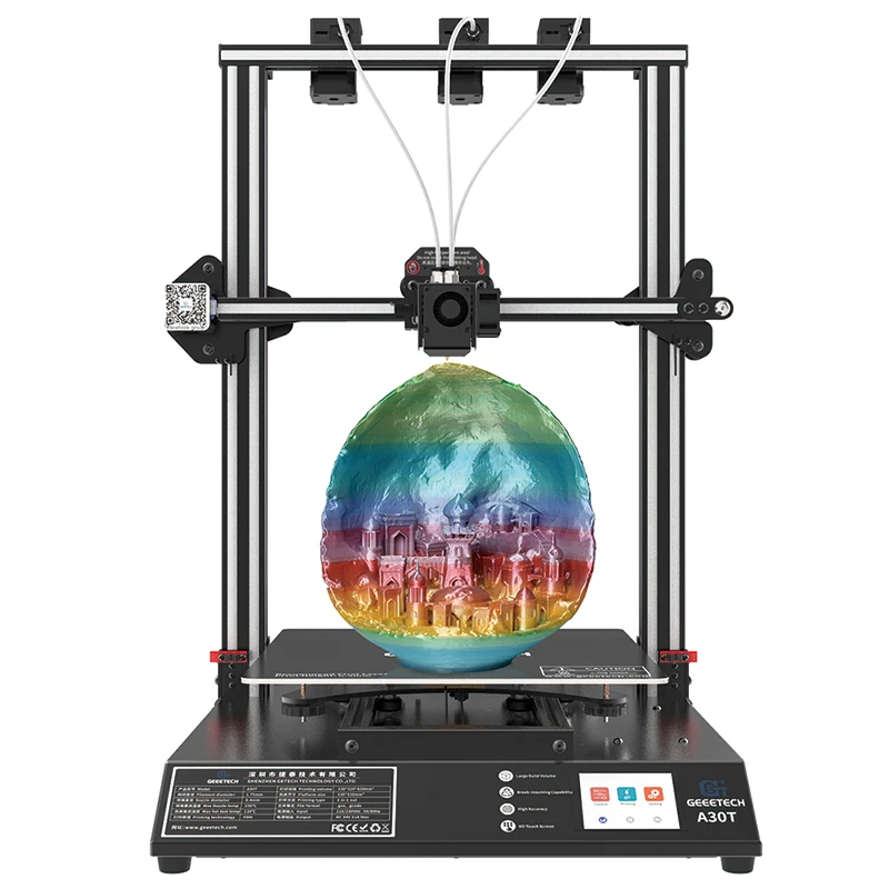 resin printer Geeetech A30T 3-in-1-out auto leveling mix color 3d printer mix-color 320*320*420mm print area with Filament Fetector FDM resin printer 3D Printers