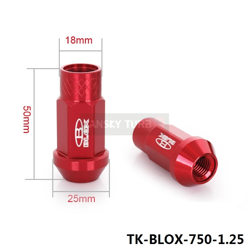 Кованые гайки для колес 7075 Алюминиевые M12X1.25 / M12X1.5 L: 50 мм 20 шт.|lug nuts|wheel nutswheel lug nuts |