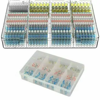 

250pcs Heat Shrink Crimp Terminal Heat Shrinkable Butt wire connector wire welding Waterproof terminal seal Kit