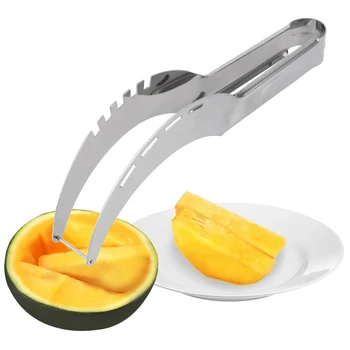 

Fruits Slicer Kitchen Gadget Multifunctional Stainless Steel Watermelon Papaya Slicer Vegetable Kitchen Tool Fruit Knife Cutter