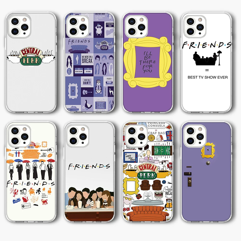 Силиконовый чехол ciciber Friends для IPhone 12 Pro 13 11 XR XS Max Mini 7X8 6 6S Plus 5S SE 2020 | Мобильные