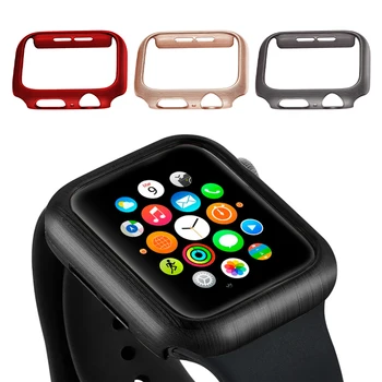 

Smart Watch Screen Protective Cover For Apple Watch 4 Brushed Hard Shell For Iwatch 4 Protection Frame Samrtwatch Accessories