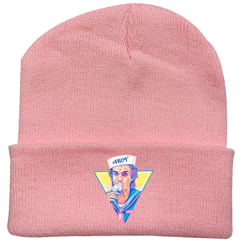 

Stranger Things3 Open Season Winter Plush Warm Commemorative Models Stranger Things Pink Yarn Balaclavas