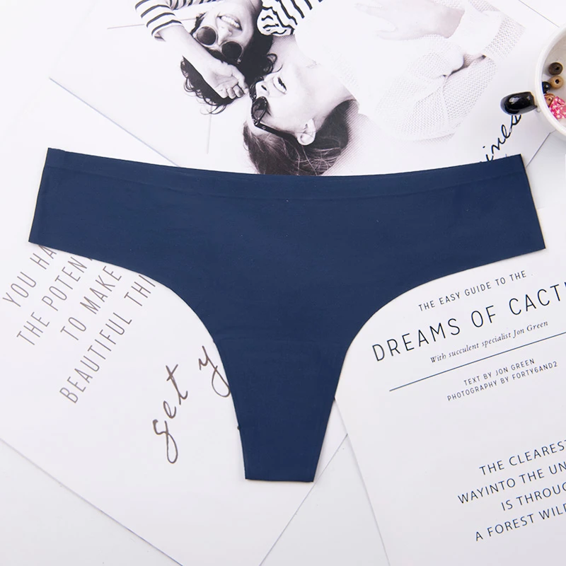 Tangas de encaje Sexy para mujer, ropa interior colorida, bragas, lencería, parte trasera en T, ah23, 1 lote