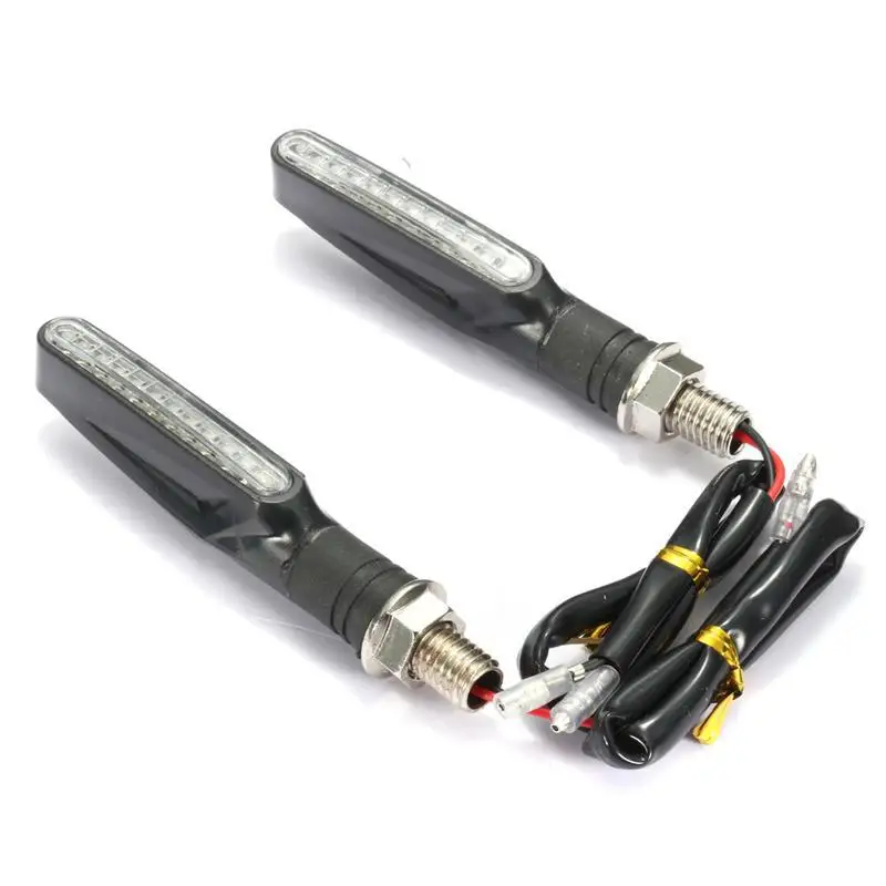 4 шт. 12SMD поворотные сигналы moto rcycles светодиодный ная лампа гибкий clignotant мерцающий