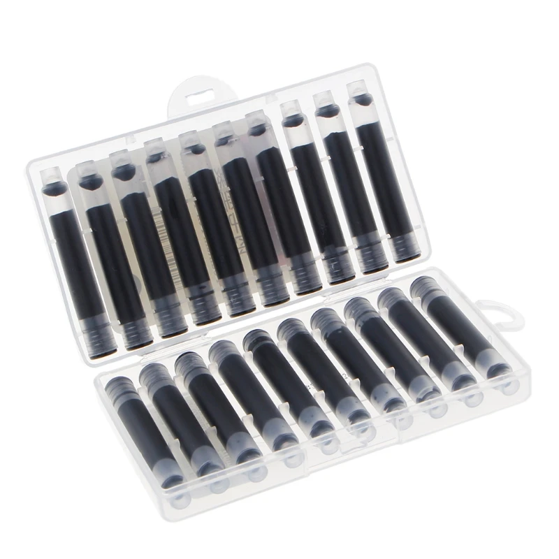 20 Pcs 교체 만년필 잉크 카트리지 리필 잉크 Sac 유니버설 디자인 WXTA