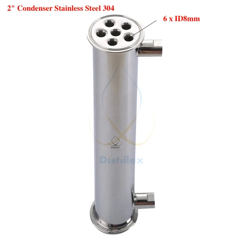 

2" OD64mm Dephlegmator, Reflux, Distiller Condenser. 400mm, Sanitary Steel 304