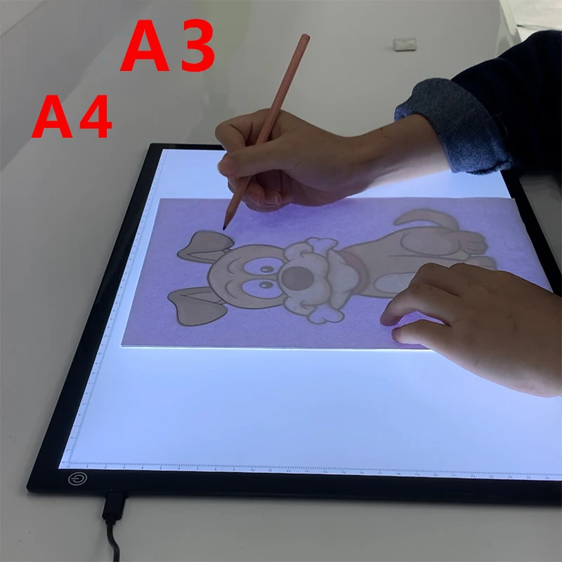Планшет для рисования A4/A3 wacom цифровой графический планшет со светодиодной