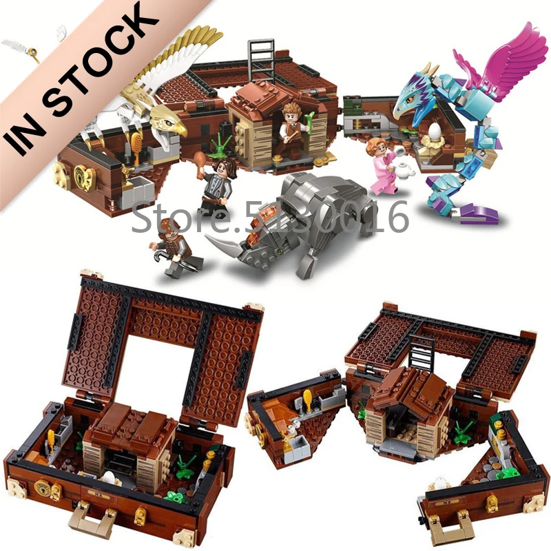 

16059 Fantastic Beasts Grindelwald Newt's Case of Magical 778Pcs Creator Model Building Blocks Compatible with 75952 Toys