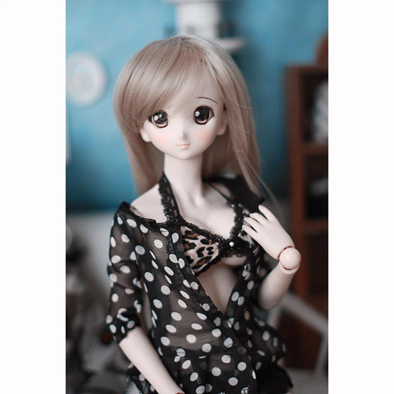 Комплект одежды для кукол Bybrana BJD SD пятнистый топ + нижнее белье с леопардовым