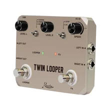 

LTL-02 Twin Looper Pedal Upgrades Looper Pedals For Electric Guitar 10 Min Looping Unlimited Undo/Redo Function Guitar Parts