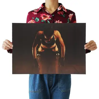 

Retro kraft paper poster gym poster indoor bar coffee decoration painting coffee beer weapon wine collection poster 51 * 35.5cm