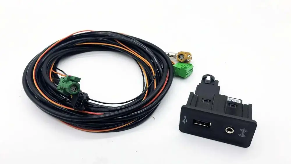 골프 7 MK7 카플레이 USB AUX 카플레이, MDI USB AMI 설치 플러그 소켓 하네스, 5QD 035 726 E 5G0 035 222 3GD/5Q0035222F