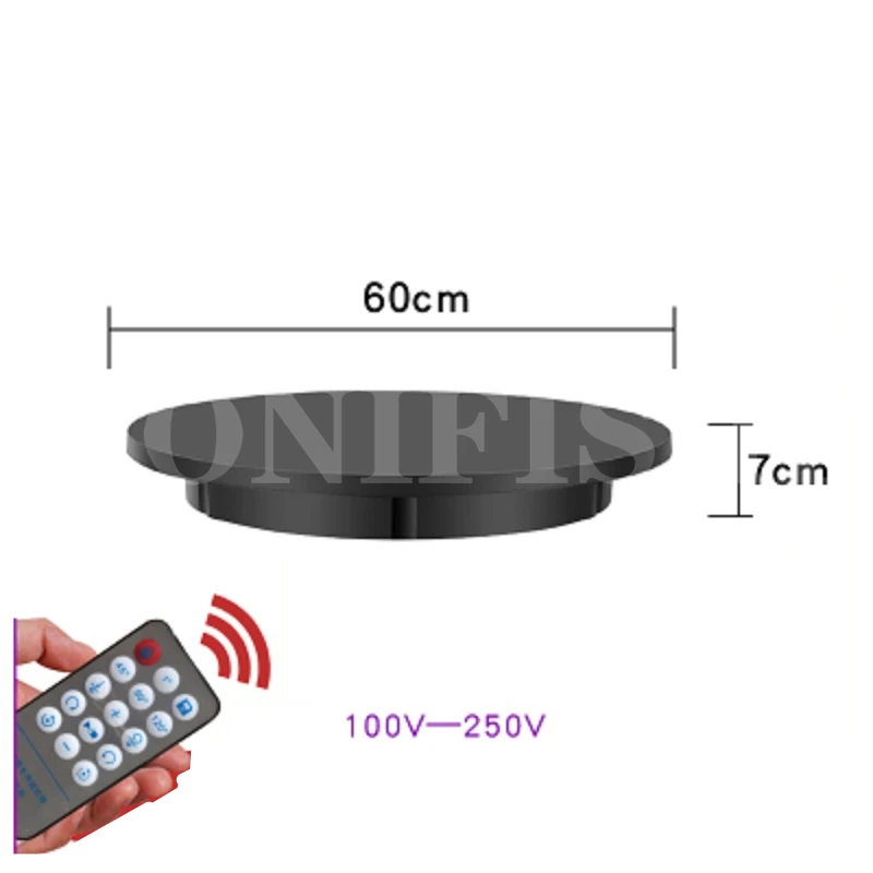 42CM Remote Control Rotating Display Stand 360° Panoramic Automatic Electric  Turntable 100KG Load Exhibition Rotation