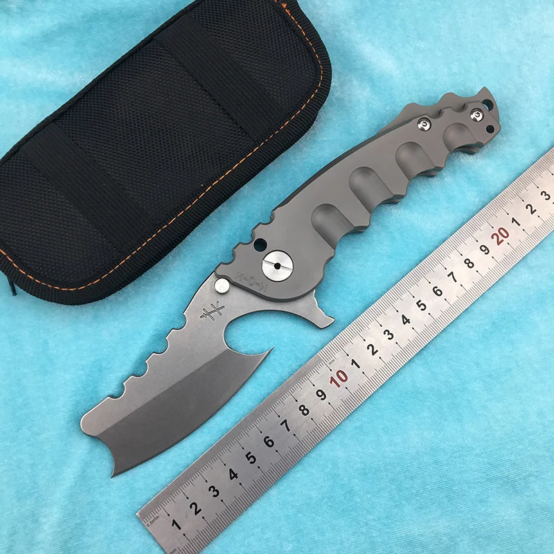 

LEMIFSHEcustom folding knife s35vn blade TC4 titanium alloy handle camping hunting outdoor survival knifeEDC tool collectiongift