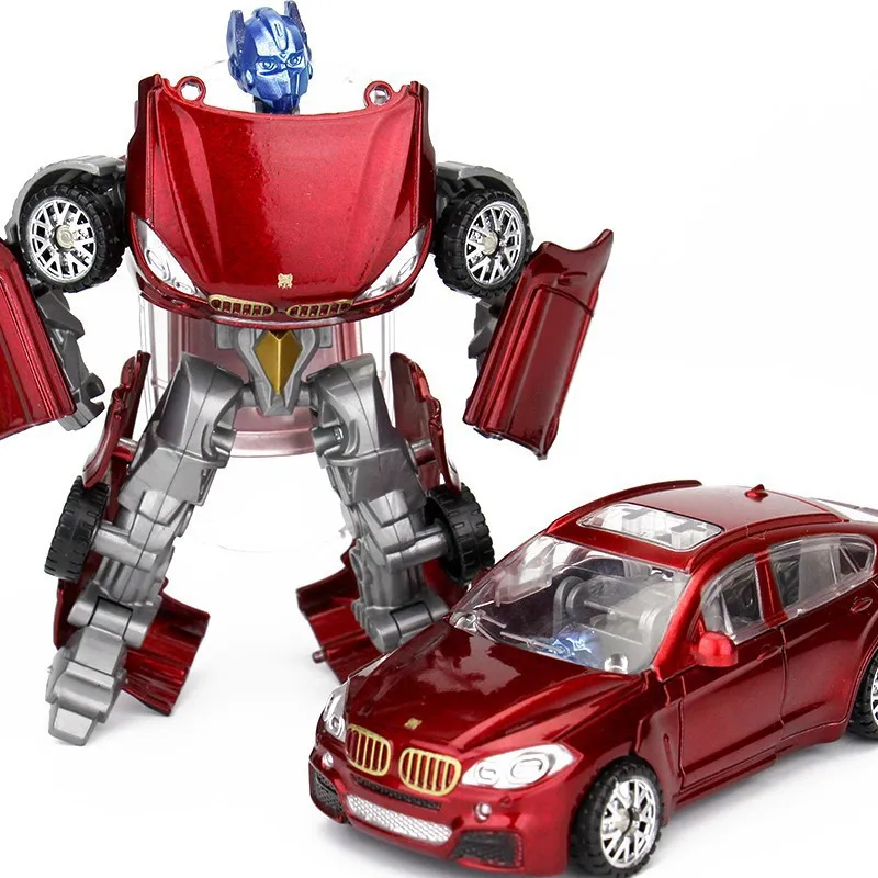 

Transformation Car Robot Alloy Car Model Baby CHILDREN'S Toy Car Model