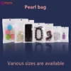 INTEGRITY 1000 pcs/lot  7.5*12cm Clear Pearl White Plastic Storage Bag Pearl Flm Plastic Bag Polyba Package for Gifs Accessories 2