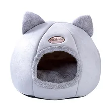  New Deep Sleep Comfortable Cat Bed Four Seasons Universal Small Dog House Pet Tent Cave Bed Removable And Washable 