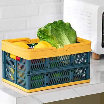 

2020 New Convenient Foldable Portable Car Finishing Folding Box Household Children's Toy Box Folding Storage Box Shopping Basket