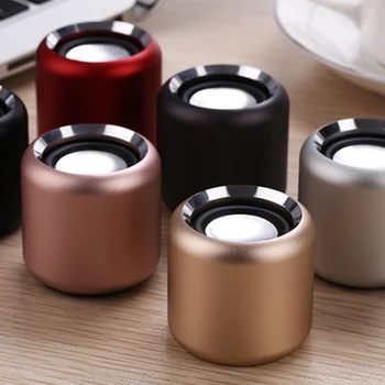 

Aluminum Alloy Mini Bluetooth 3.0 Speaker Portable Outdoor Camping Wireless Speaker Microphone Music Bass Sound Box