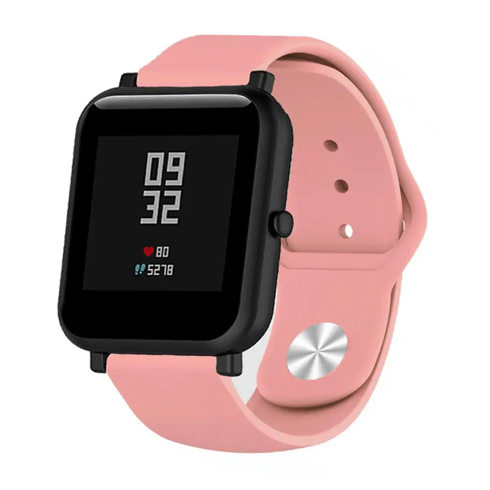 18 мм/20 мм/22 мм Smartwatch Band для samsung/Garmin/huawei/Apple watch/Motorola/Withings/Amazfit/SUUNTO/ископаемого/Ticwatch универсальный браслет - Цвет ремешка: pink