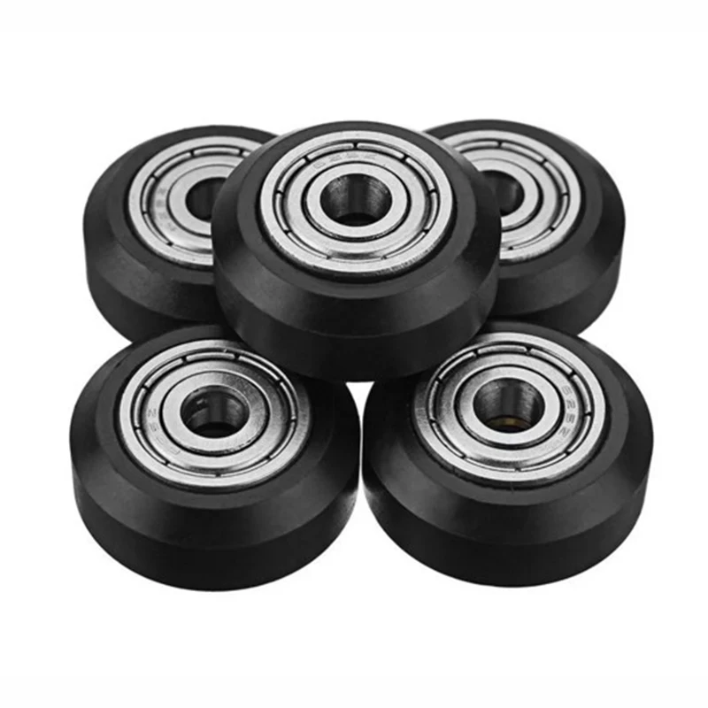 

Large Pulley Ball Bearings 10pcs POM Wheel Big Pulley Linear with Bearing V groove guide wheels for 3D Printer Accessories