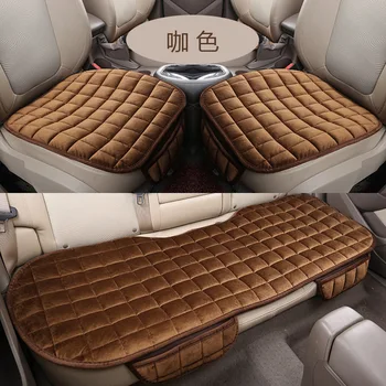 

Car Universal Style down Feather Seat Cushion Plush Three-piece Set Seat Cushion Car Mounted Non-Backrest Rear Seat Cushion Sing