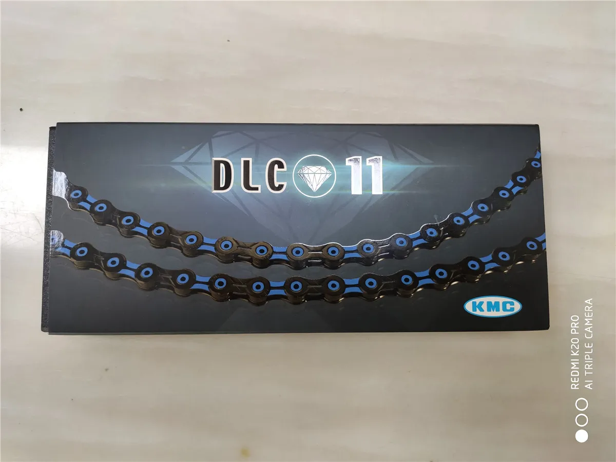 DLC11 BLUE KMC x11sl x10sl DLC 11 10 скоростная цепь с Красным бриллиантом и черным бриллиантом, карбоновая ультра-светильник для горного велосипеда, Аксессуары для велосипеда - Цвет: DLC11 BLUE