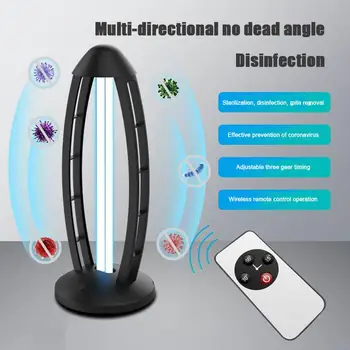 

USB UV Disinfection Lamp 110V/220V 3-Timer Ultraviolet Ozone Sterilization Light with Remote Control Germicidal Lamp