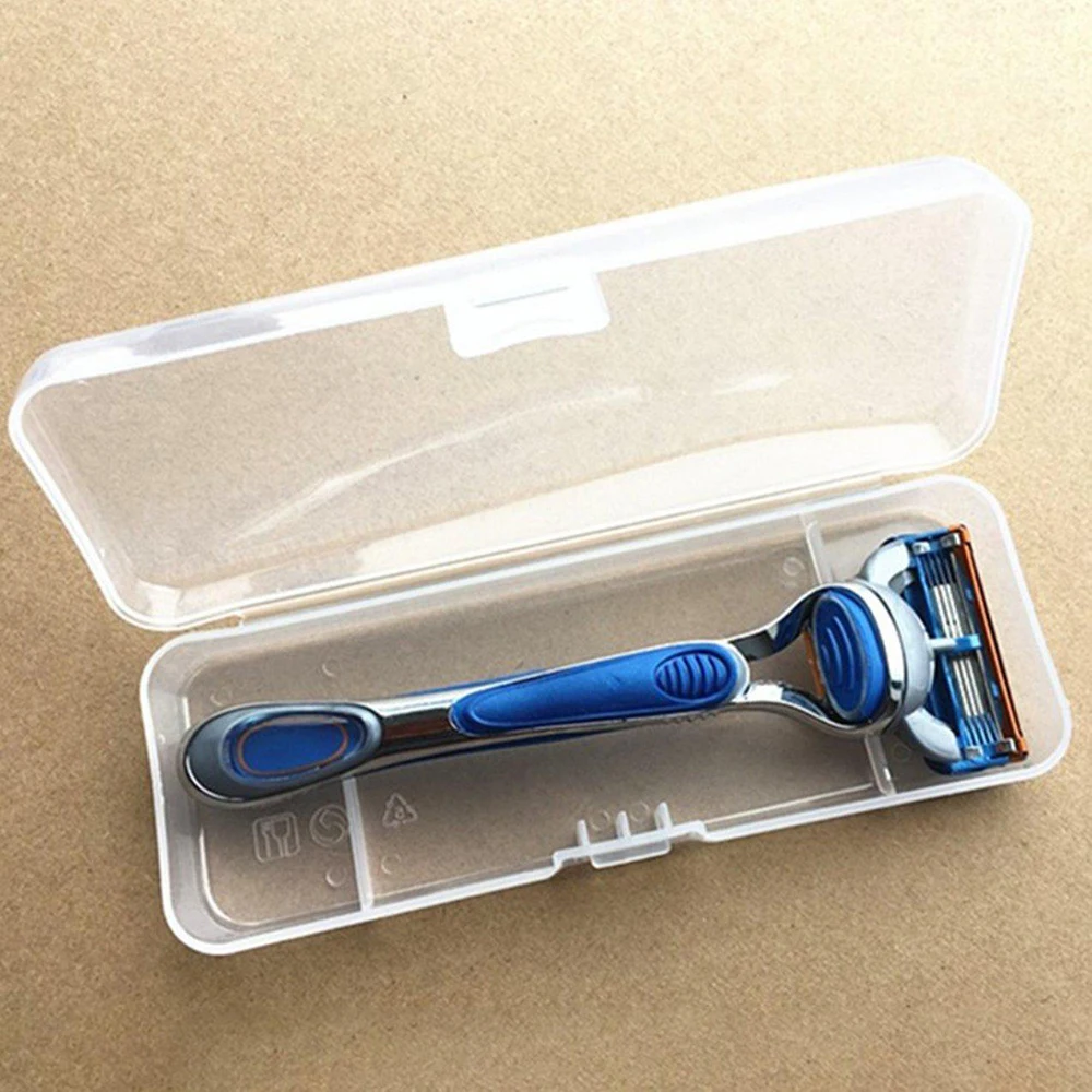 Razor Holder Razor Storage Box Shaver Box Portable Travel Men's Razor Case 1Pc