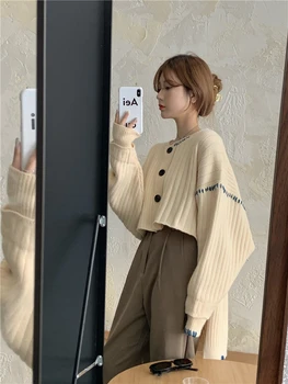 

Will fall and winter ultra thin sweater loose irregular design