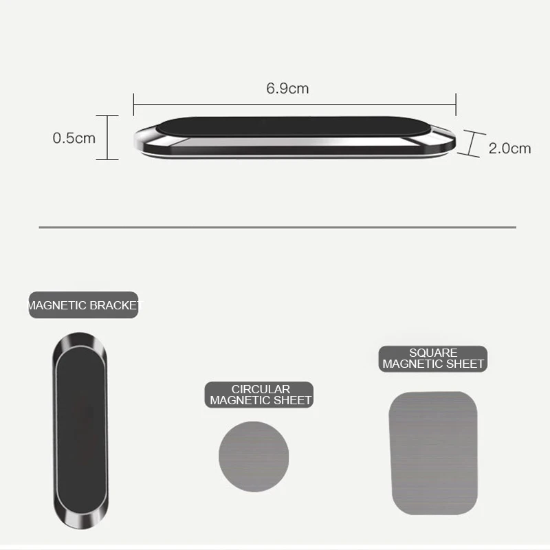 Магнитный автомобильный держатель для телефона мини полоса форма стенд держатель на вентиляционное отверстие автомобиля настенный металлический магнит gps автомобильное крепление приборной панели