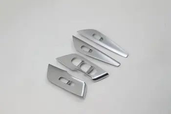 

For Nissan Teana 2016 4PCS ABS Chrome Car Door Armrest Window Glass Lifter Button Frame Time Cover Car Styling Accessories