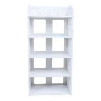 

Home Carved Shoe Cabinet Storage Organiser Simple Household Shoe Rack Stand Bookshelf Display Home Furniture
