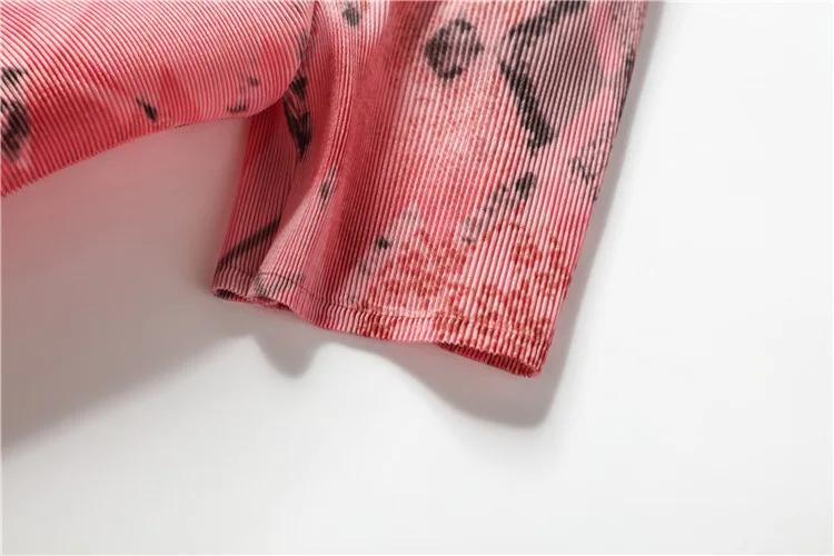 Платье размера плюс, летнее женское, модное, с принтом, эластичное, Miyake, плиссированное, круглый вырез, короткий рукав, свободное, а-силуэт, платье выше колен