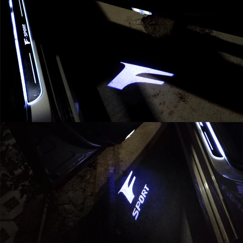 

2pcs Car Door Light For Lexus RC rcf RC3550 RC300 F Sport is300h is200t GS200T GS250 GS300H 450H HD Logo Ghost Projector Lamps
