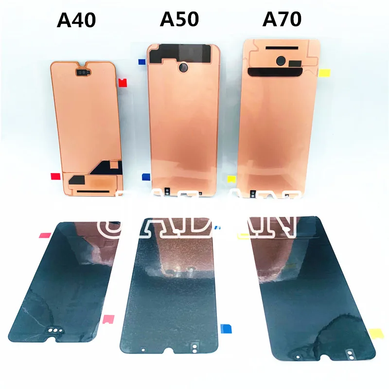 С ЖК дисплеем стикер на клейкой основе для Samsung A90 A80 A70 A50 A40 A30 A20 дигитайзер