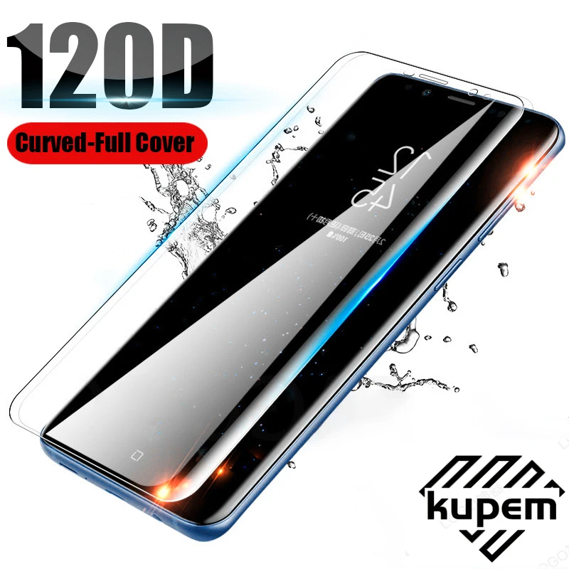 Закаленное стекло с полным покрытием 120D для Samsung Galaxy S10 S9 S8 Plus S10E защитная пленка