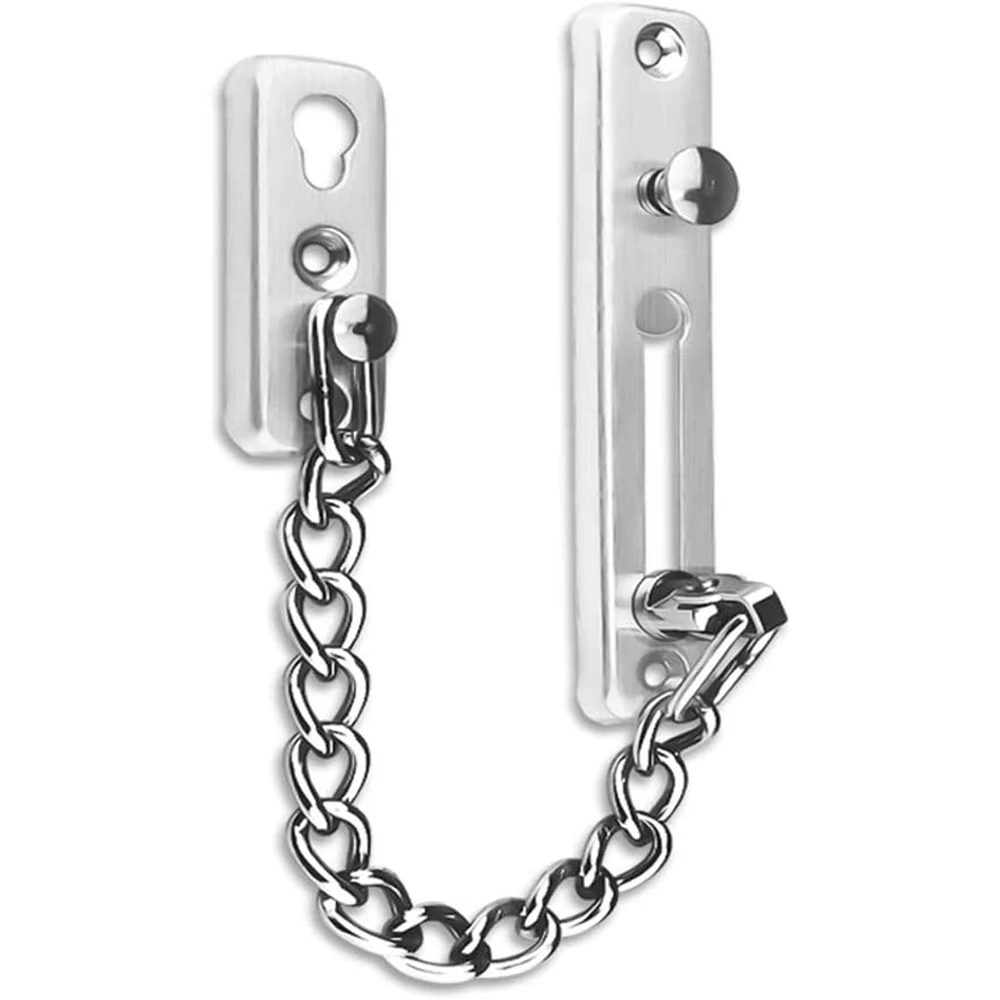 Stainless Steel Security Sliding Bolt Door Chain Lock Security Guard