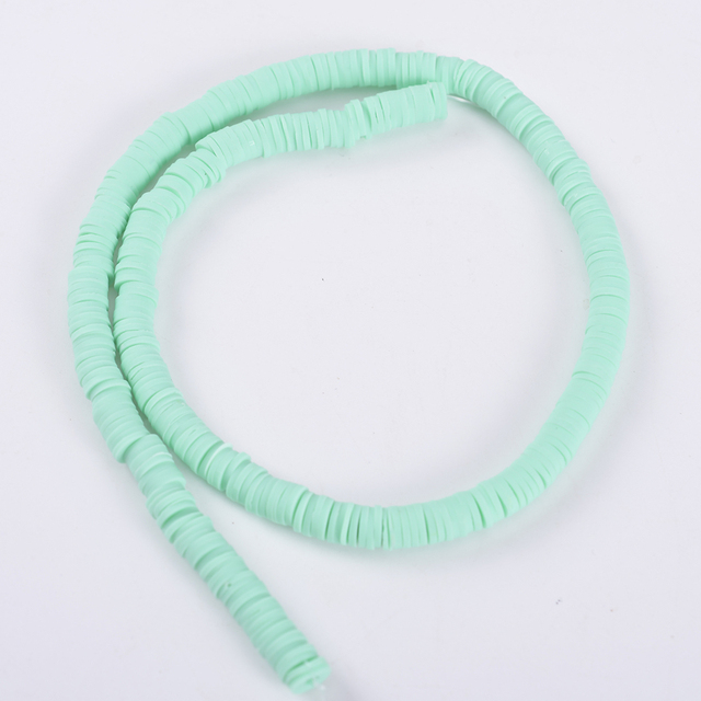 30 Colors 6mm Recyclable Polymer Clay Disc Spacer Beads Necklace Bracelet Handmade Loose Charms Beads For Jewelry Making