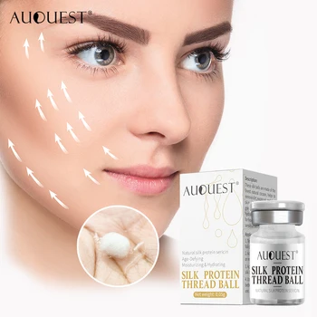 

AuQuest Face Serum 2pcs Bright Skin Vitamin Serum & Hydrolyzed Collagen Ball Lightening Skin Essence Whitening Skin Care