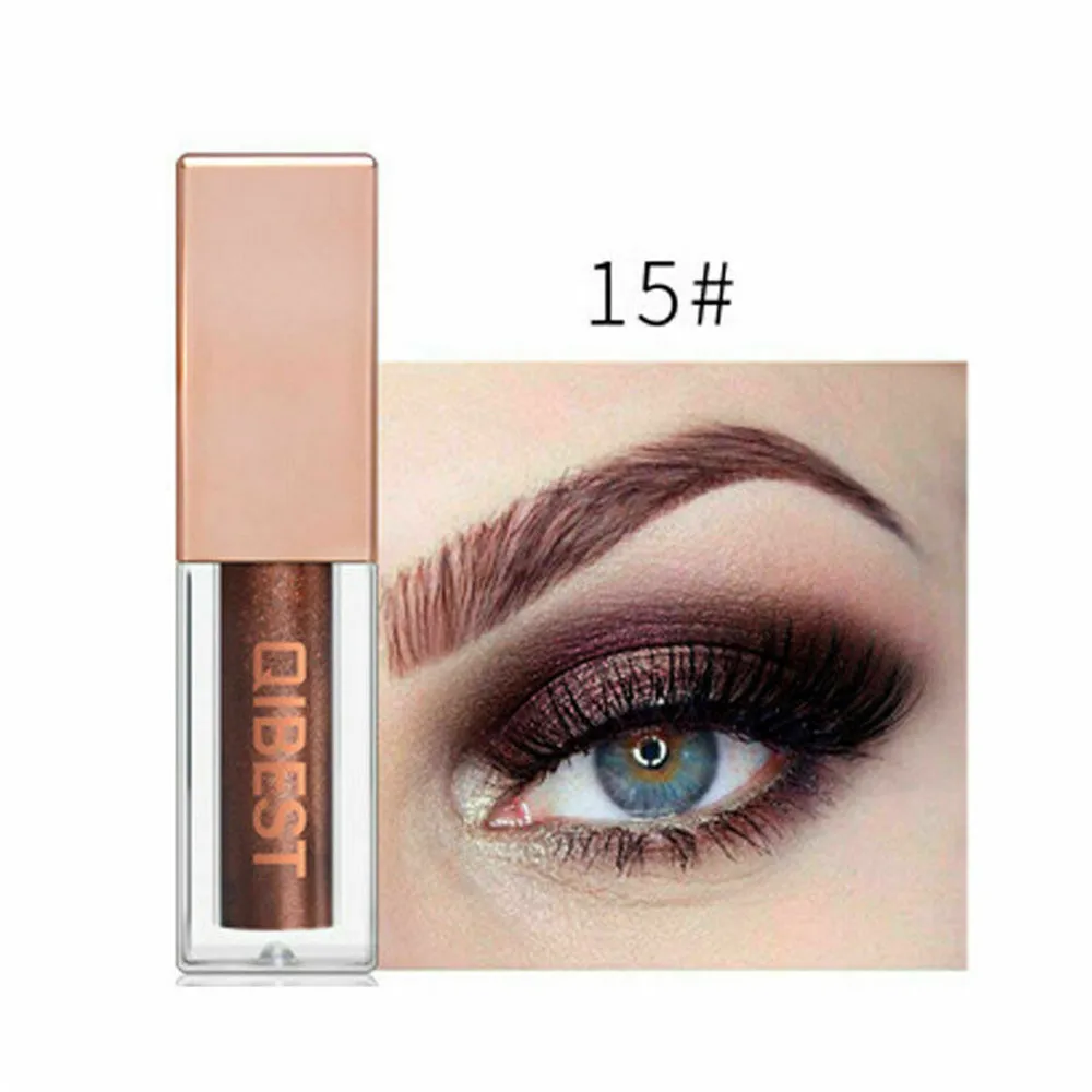 15 Colors Glitter Liquid Eyeshadow Waterproof Lasting Shimmer Metallic Easy To Makeup Professional Eye Makeup Shimmer Eyeshadow - Цвет: SG600