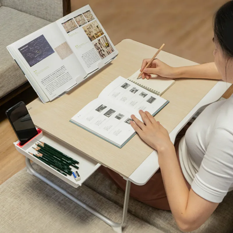 Us 95 82 Bed Table Laptop Table Student Desk Bedroom Dormitory Bed Simple Folding Lazy Table Children Learning Bay Window Deskf In Laptop Desks From