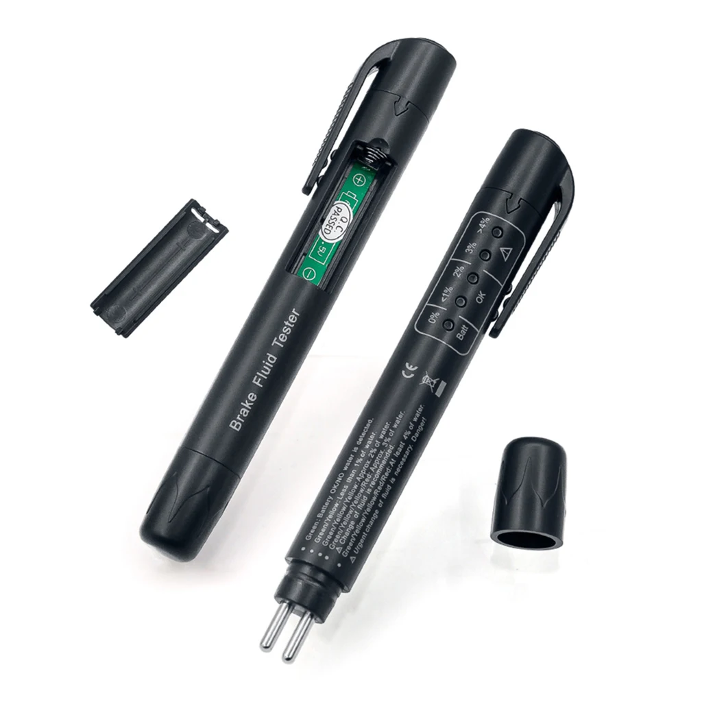 Car Brake Fluid Oil Liquid Quality Pen LED Testing Check Indicator Pen Tool