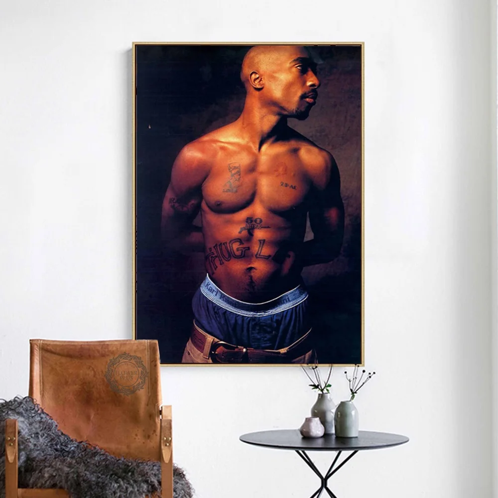 Известный B.I.G. Плакат Biggie Тупак Шакур 2pac плакаты Искусство Настенная картина