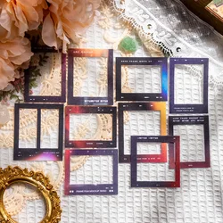 20pcs/pack Hollow out the film Frame Series Material Paper Decor Bullet Journaling DIY Diary Album Retro Papers School Supply