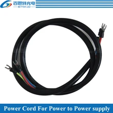 2 шт./лот, чистая медь, 50 см, длина 3*2,5 квадратных миллиметров, кабель питания с u-разъемом, светодиодный дисплей