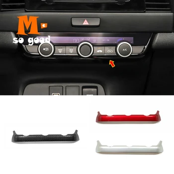 

2020 2021 For Honda Fit Jazz ABS Matte/Carbon fiber Car air conditioner AC Switch panel Cover Trim Car styling Accessories 1pcs