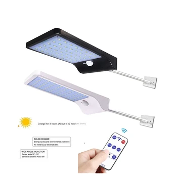 

remote 48/36 led Solar Power Street Light PIR Motion Sensor Lamps Garden Security Lamp Street Waterproof Wall spot floodlight
