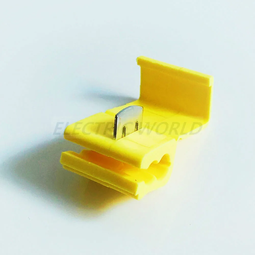 T-Typ Kabelverbindung Schnellverbindungs-Klemmen T1 T2 Dreifarbiger Scotch-Lock Schnellverbinder Kabelverbinder Crimp-Klemmenblock – Detail 5